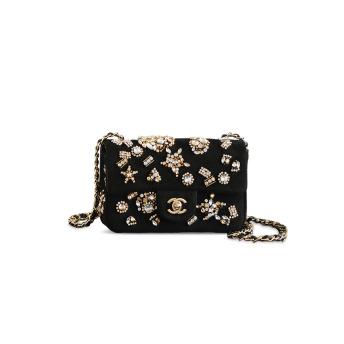 CHANEL 25A MINI CLASSIC FLAP BADGE PACK BAG (20*10*7cm)